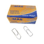 Clip cuadrado No. 2 MAE, caja con 100