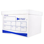 Caja para archivo muerto Kyma CJKY-PL-CT, carta, plástico corrugado