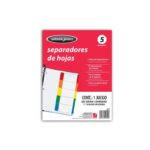 Separadores Wilson Jones P2455, carta, 5 divisiones