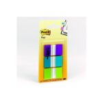 Banderitas Post-it 680PBG, colores fríos, 60 banderitas