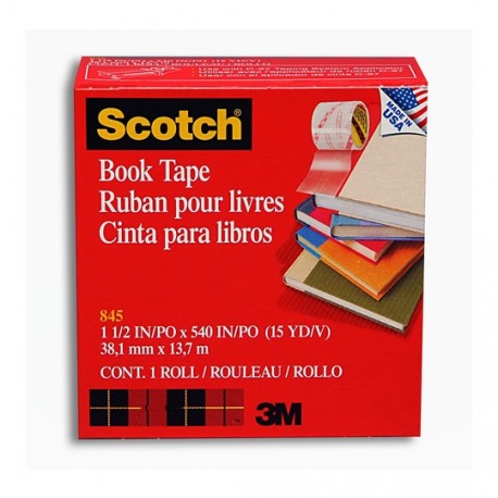 REG-PO-0639 Cinta adhesiva para libros Scotch Booktape, 38 mm - Image 1