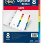 Separadores Wilson Jones P2456, carta, 8 divisiones