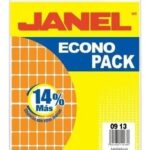 Etiquetas Janel E169, color naranja, 9 x 13 mm