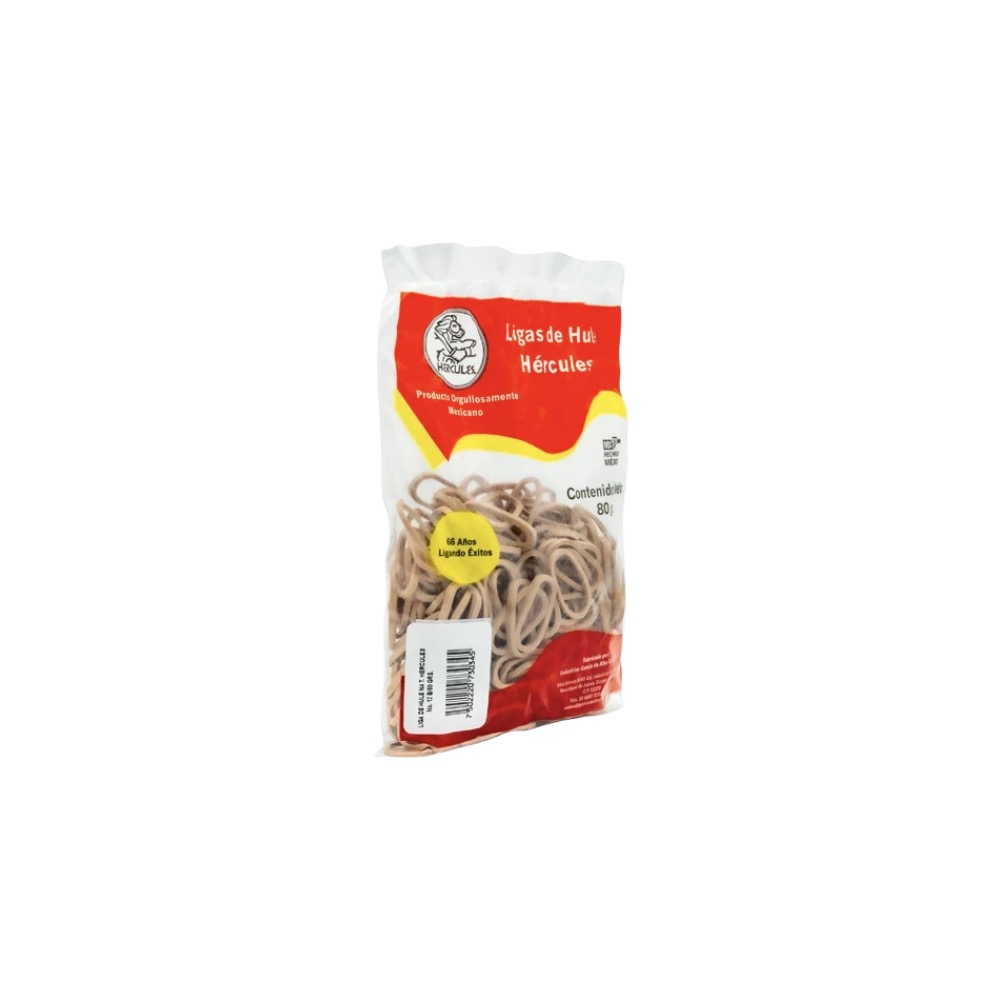 REG-PO-0675 Ligas de hule Hércules No. 18, colores surtidos, bolsa 80 g - Image 1