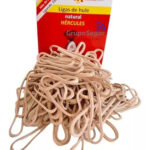 Ligas de hule Hércules No. 18, beige, bolsa 100 g