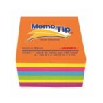 Notas adhesivas Janel Memotip 6590202297, 7.6 x 7.6 cm, neón, 400 hojas