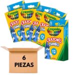 Crayones Crayola colores surtidos, caja con 6 piezas