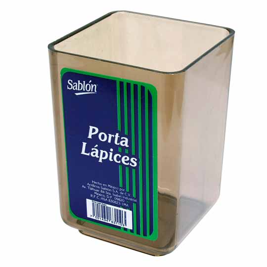 REG-PO-0730 Portalápices Sablon 3106HU, acrílico, humo - Image 1