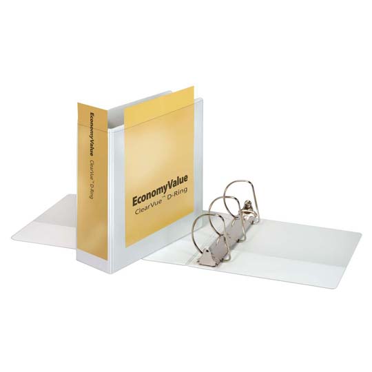 REG-PO-0770 Carpeta Cardinal EconomyValue panorámica blanca, carta, 4 pulgadas - Image 1