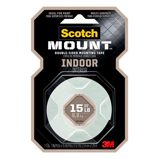 REG-PO-0774 Cinta adhesiva de montaje Scotch 214/DC, 25.4 mm x 1.39 m, blanca - Image 1