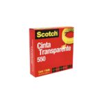 Cinta adhesiva Scotch 550, corte fácil, 24 mm x 65 m, transparente