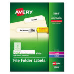 Etiquetas para carpetas de archivo Avery 05366 (formato 5366), 1.7 x 8.7 cm