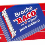 Broche metálico Baco B082 de 8 cm, caja con 50 piezas