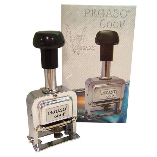REG-PO-0823 Foliador Pegaso de 6 dígitos, metal cromado - Image 1