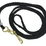 Cordón porta gafete Sablón 306.1013, poliéster plano con bandola metálica, negro