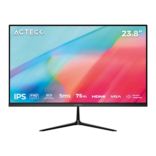 REG-TC-0040 Monitor Acteck SP240, 23.8 pulgadas FHD, HDMI y VGA - Image 1