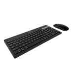 Kit Teclado y Mouse Perfect Choice Zebrary PC-201373, inalámbrico USB, negro