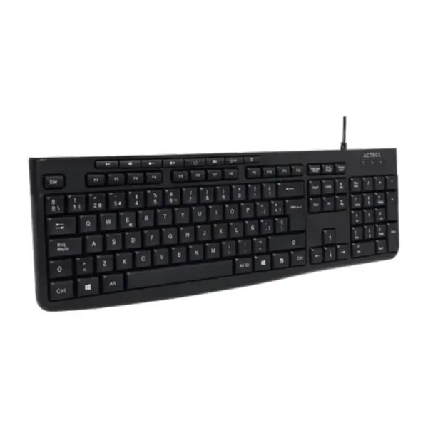 REG-TC-0055 Teclado Acteck AC-940146, alámbrico USB, tamaño completo, negro - Image 1