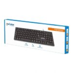 Teclado Manhattan 179324, alámbrico USB, español, negro