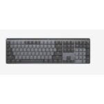 Teclado Logitech MX Mechanical, inalámbrico Bluetooth y USB, grafito