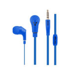 Audífonos Vorago AU-362585-9, alámbricos 3.5 mm con micrófono, azul