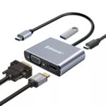 Docking Station Brobotix 6000687, 4 en 1, HDMI, SVGA y USB-C