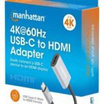Hub Convertidor Manhattan 153973, USB-C a HDMI 4K, USB 3.2, SD/microSD y PD