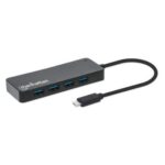 Hub Multipuertos Manhattan 168410, USB-C a 7 puertos USB 3.2