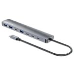 Hub Manhattan 181167, USB-C, 7 puertos