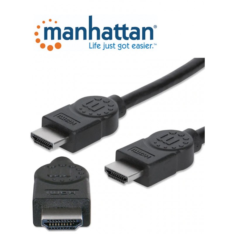 REG-TC-0150 Cable HDMI Manhattan 306126, HDMI macho a macho, 3 m - Image 1