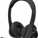 Diadema Logitech Zone 300, inalámbrica Bluetooth con micrófono, negro