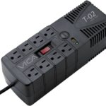 Regulador de Voltaje Vica T02, 1200 VA / 700 W, 8 contactos