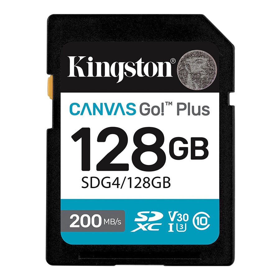 REG-TC-0262 Tarjeta MicroSDXC Kingston Canvas Go! Plus, 128 GB, Clase 10, UHS-I U3, V30, A2 - Image 1