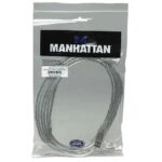 Cable para Impresora Manhattan 340458, USB 2.0 Tipo-A macho a Tipo-B macho, 3 m, gris