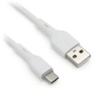 Cable Brobotix 963202, USB 2.0 Tipo-A macho a Tipo-C macho, 1 m, blanco