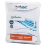 Adaptador de Red Manhattan 506847, USB 3.0 a RJ45 Gigabit
