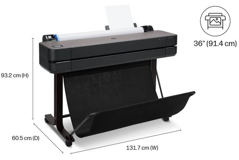 REG-TC-0339 Plotter HP DesignJet T650, 36 pulgadas, pedestal, Wi-Fi, Ethernet y USB - Image 1
