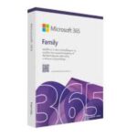 Microsoft 365 Familia, licencia anual para 6 usuarios, tarjeta con código
