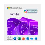 Microsoft 365 Familia, licencia anual para 6 usuarios, descargable digital