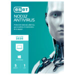 ESET NOD32 Antivirus, 5 dispositivos, 1 año, tarjeta física con código