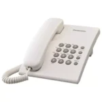 Teléfono Alámbrico Panasonic KX-TS500MEW, 1 línea, blanco