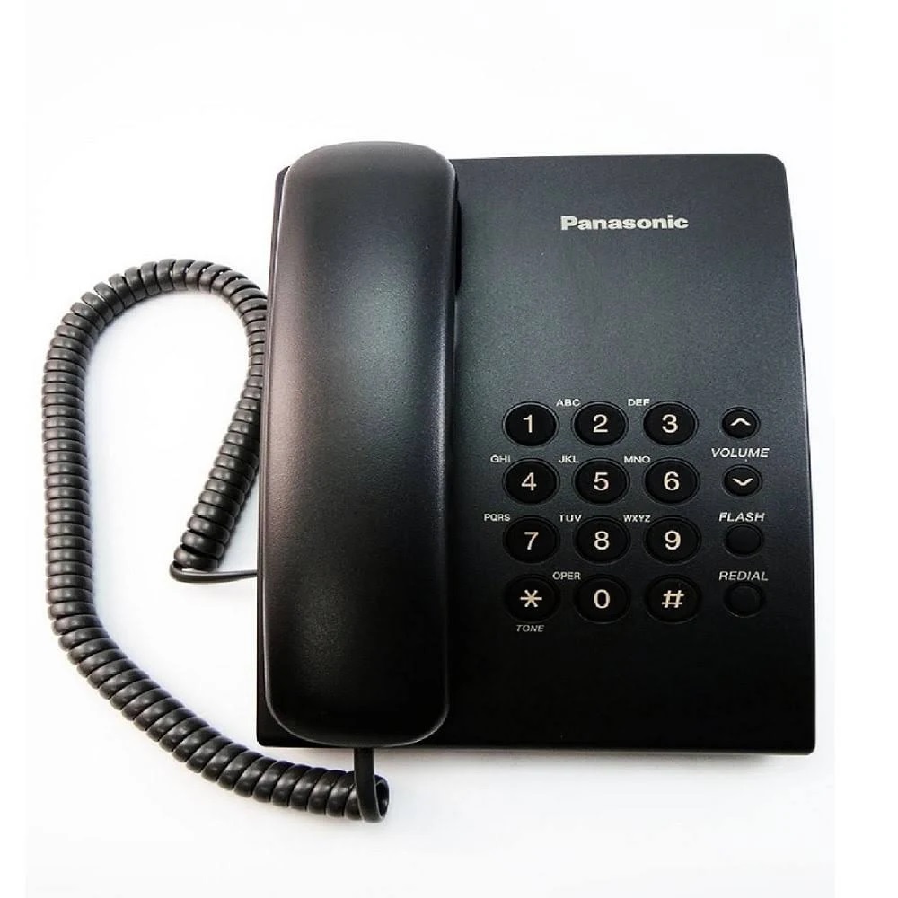 REG-TC-0386 Teléfono Alámbrico Panasonic KX-TS500MEB, 1 línea, negro - Image 1