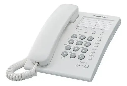 REG-TC-0387 Teléfono Alámbrico Panasonic KX-TS550MEW, 1 línea, blanco - Image 1