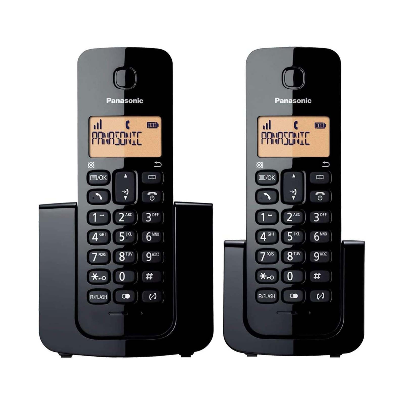REG-TC-0391 Teléfono Inalámbrico Panasonic KX-TGB112MEB, 2 auriculares, negro - Image 1