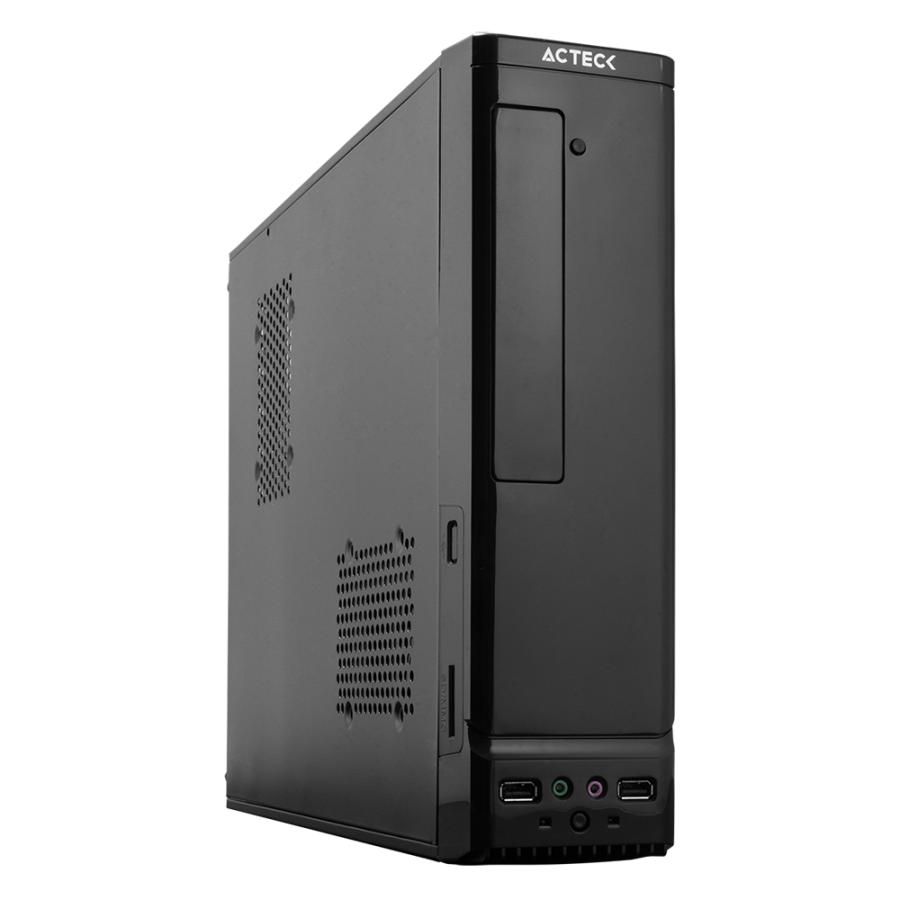 REG-TC-0398 Gabinete Acteck Integra GC210 AC-929042, formato slim, Micro-ATX / Mini-ITX, negro - Image 1