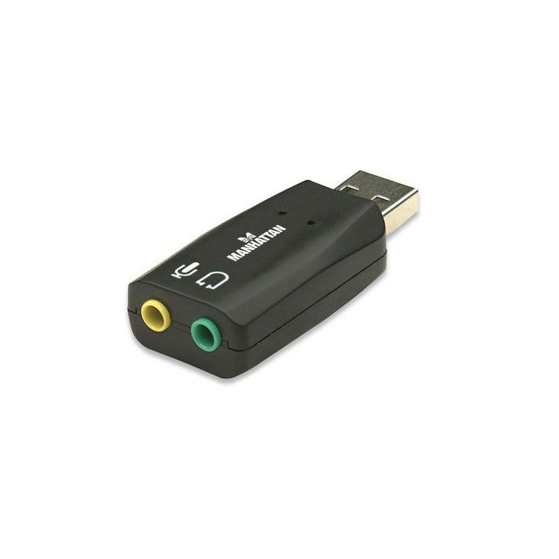 REG-TC-0471 Convertidor de Audio Manhattan 150859, 3.5 mm a USB - Image 1