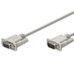 Cable Serial Manhattan 304238, DB9 macho a hembra, 1.8 m, blanco