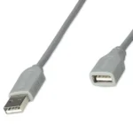 Cable de Extensión USB Manhattan 317238, USB 2.0 Tipo-A macho a hembra, 3 m, gris