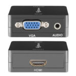 Convertidor de Video Steren 208-144, VGA y audio 3.5 mm a HDMI hembra, 1080p