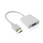 Convertidor de Video Brobotix 110910, HDMI macho a VGA hembra, 1080p, blanco